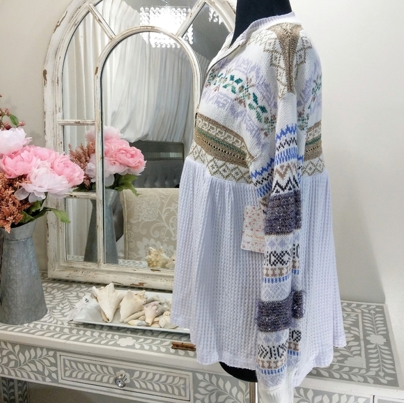 🍒NWOT🍒 FREE PEOPLE WINTER WONDERLAND SWEATER - Picture 7 of 12